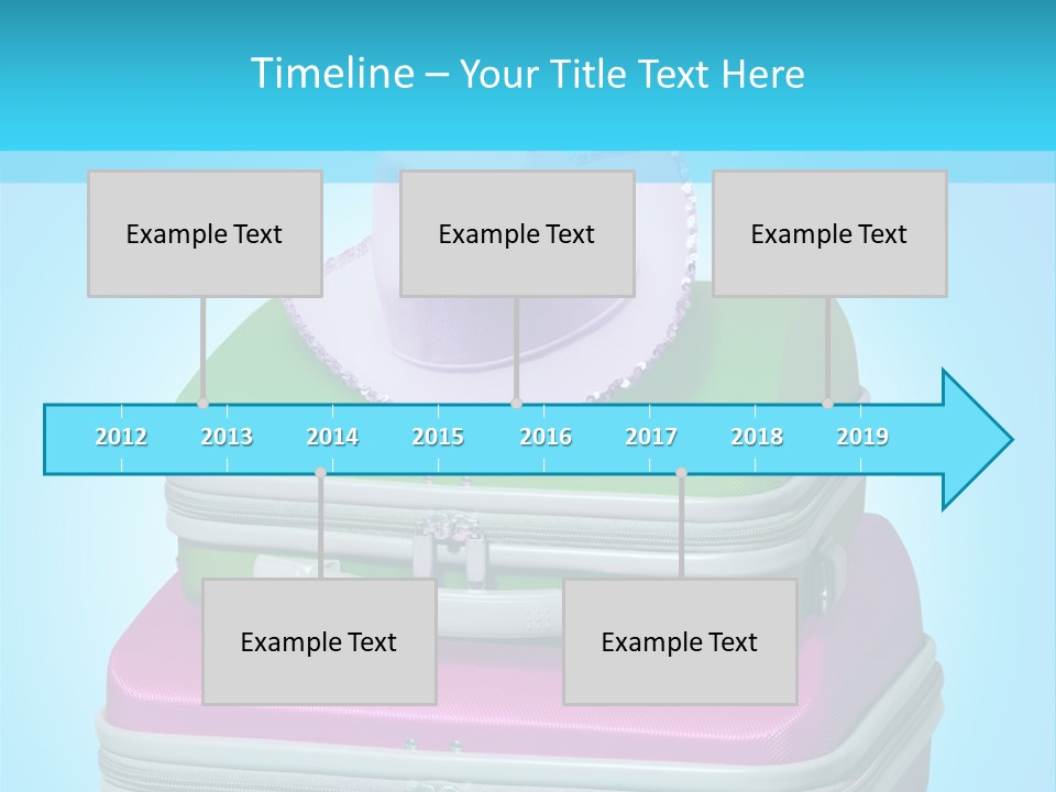 Blank Briefcase Handle PowerPoint Template