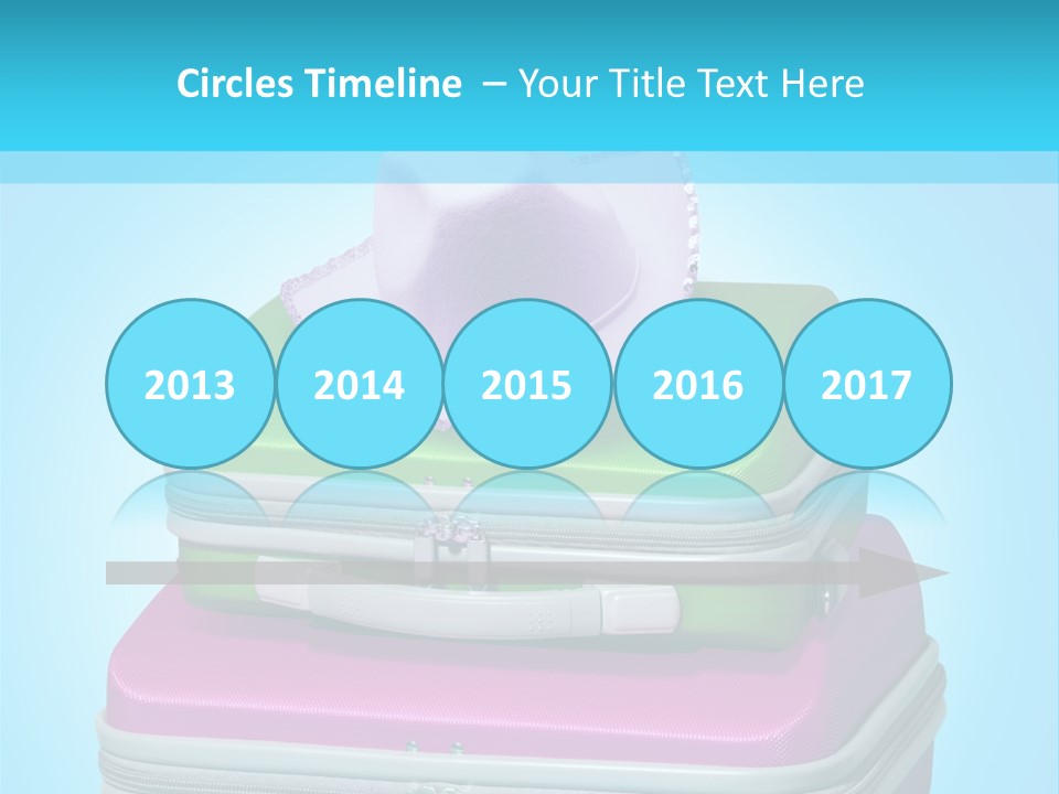 Blank Briefcase Handle PowerPoint Template