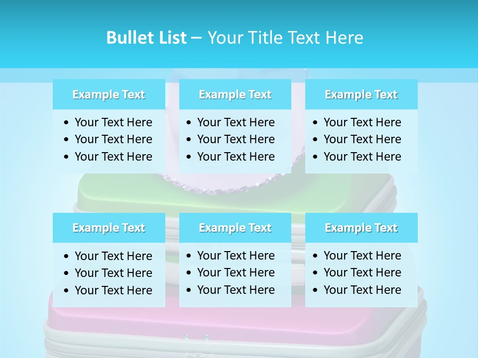 Blank Briefcase Handle PowerPoint Template