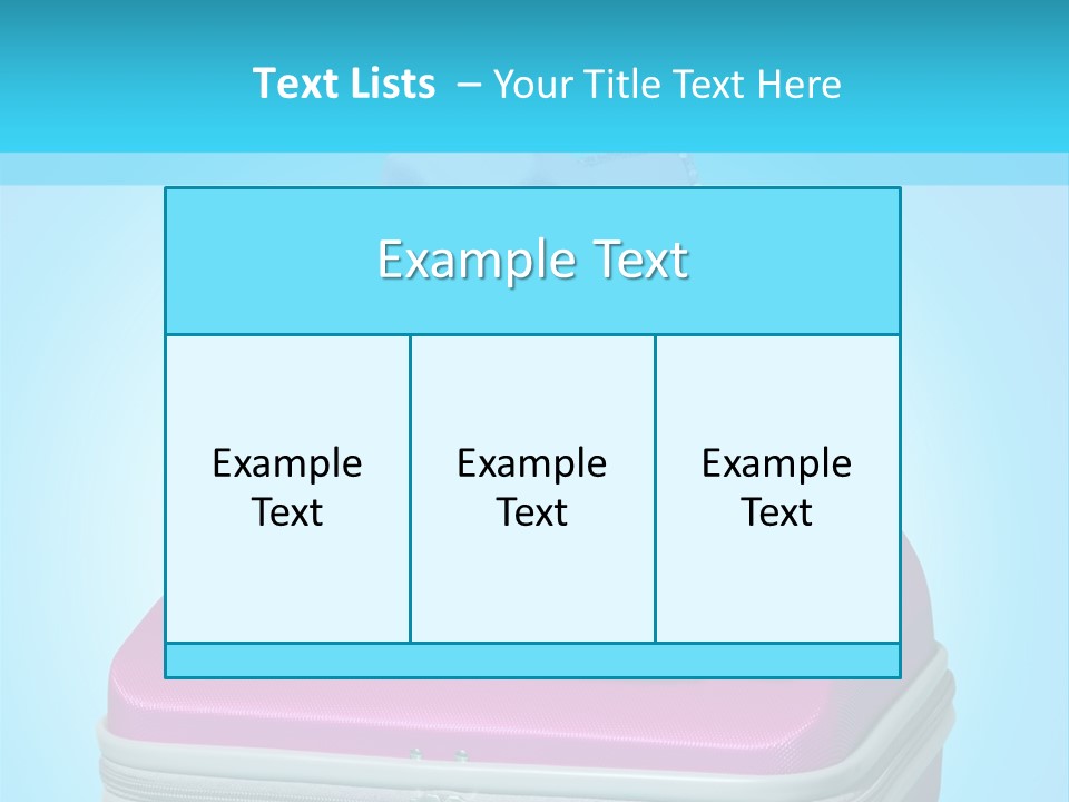 Blank Briefcase Handle PowerPoint Template