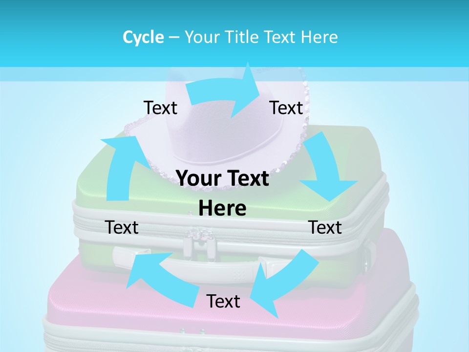 Blank Briefcase Handle PowerPoint Template