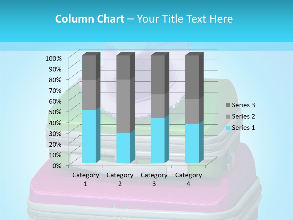 Blank Briefcase Handle PowerPoint Template