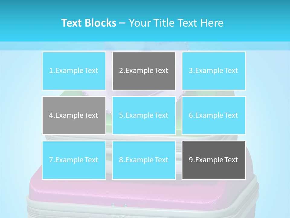 Blank Briefcase Handle PowerPoint Template