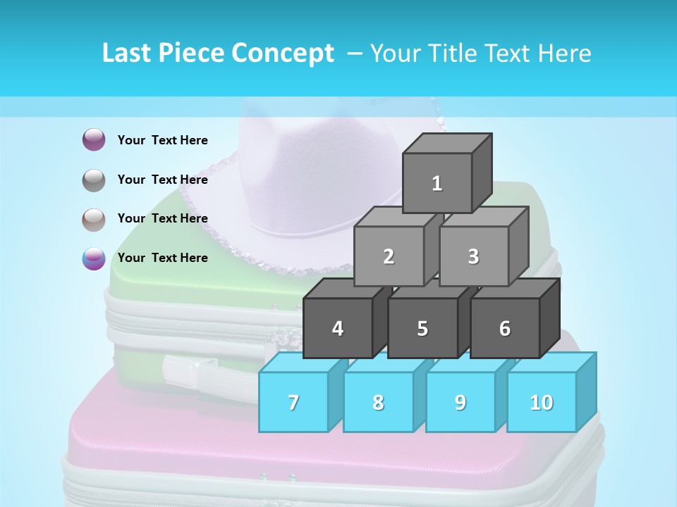 Blank Briefcase Handle PowerPoint Template