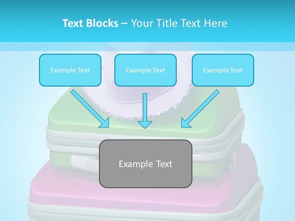 Blank Briefcase Handle PowerPoint Template
