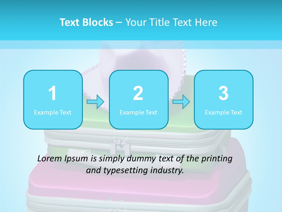 Blank Briefcase Handle PowerPoint Template