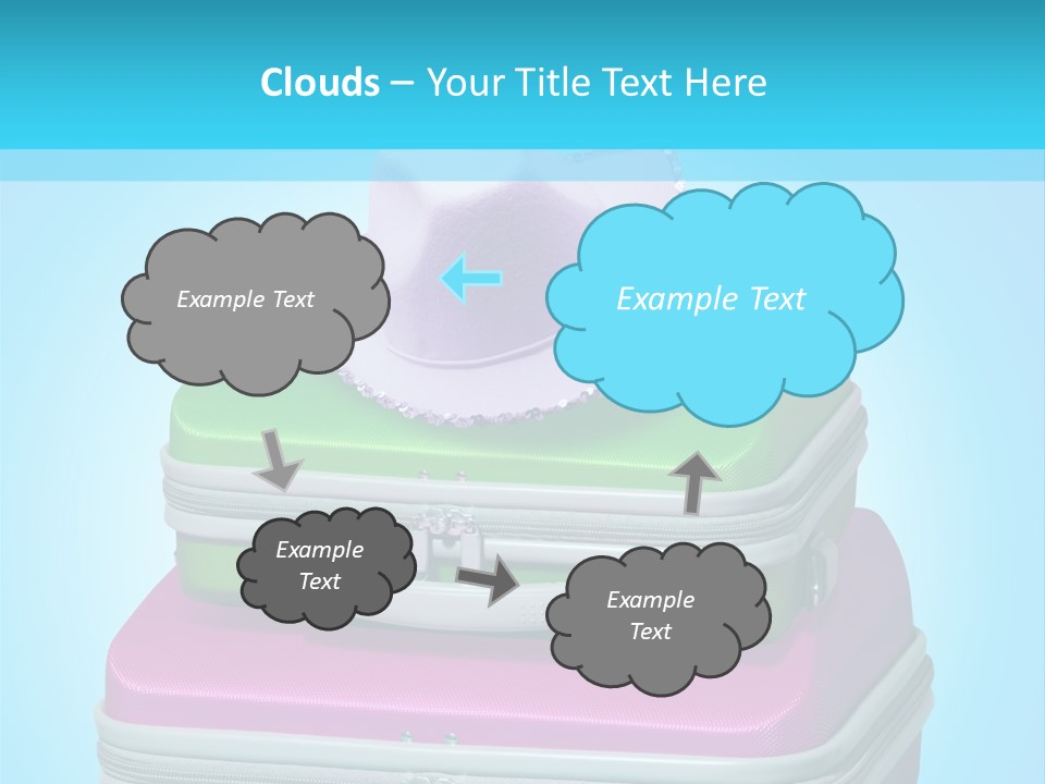 Blank Briefcase Handle PowerPoint Template