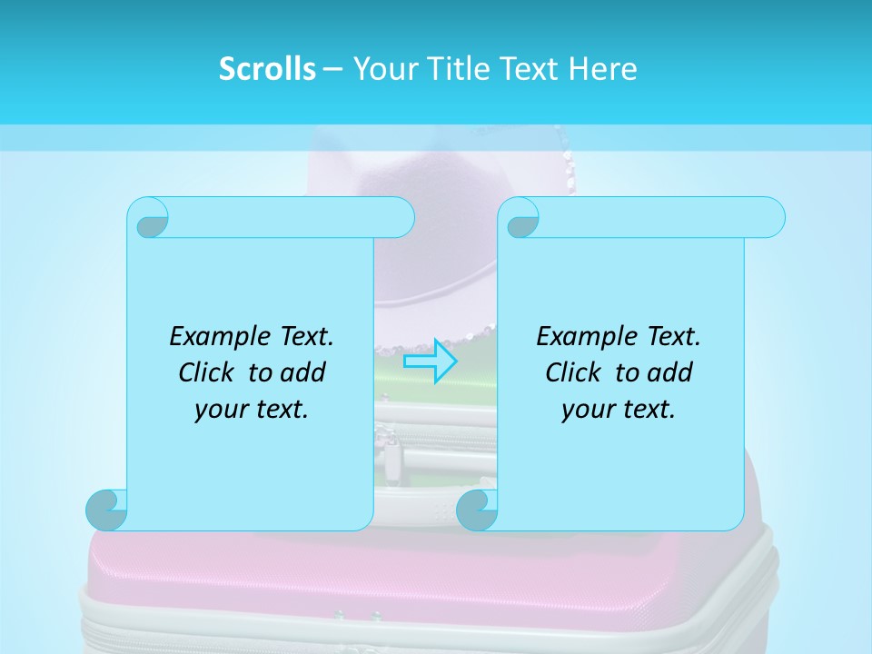 Blank Briefcase Handle PowerPoint Template