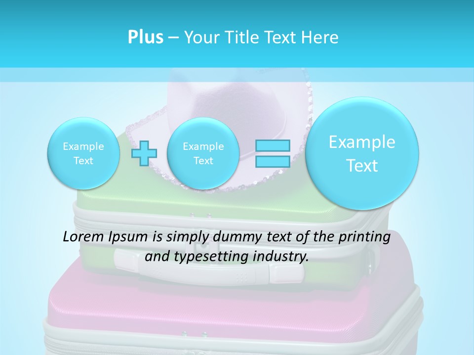 Blank Briefcase Handle PowerPoint Template