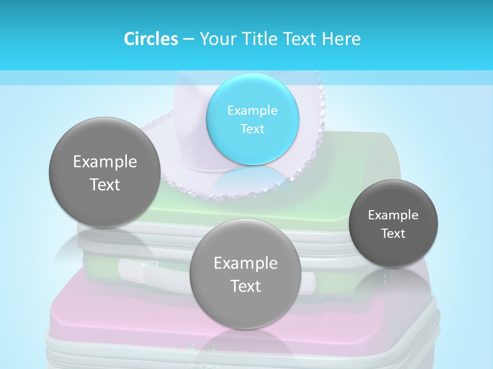 Blank Briefcase Handle PowerPoint Template