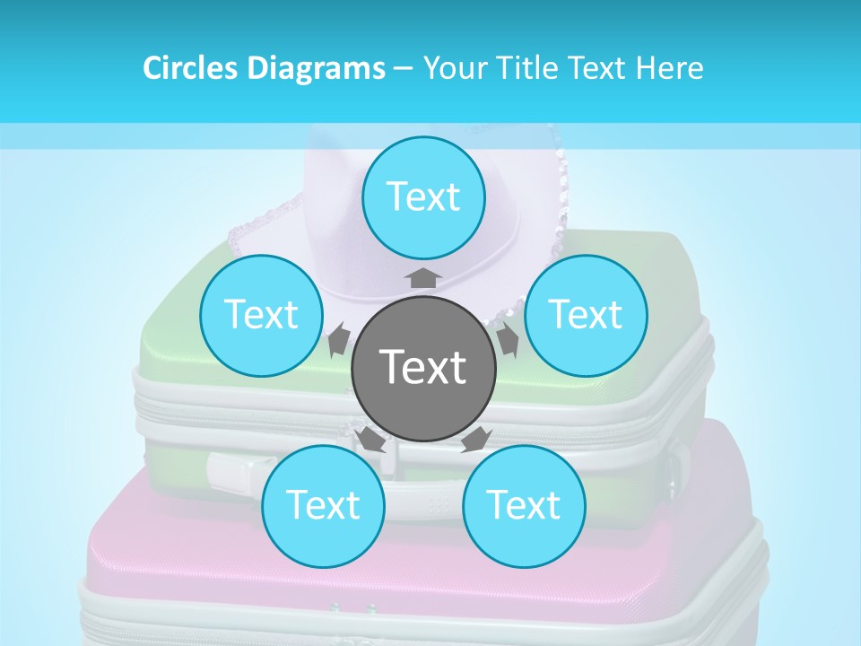 Blank Briefcase Handle PowerPoint Template