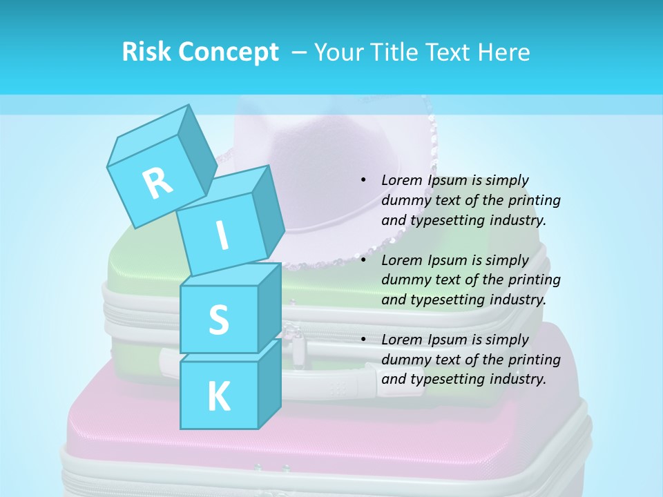 Blank Briefcase Handle PowerPoint Template