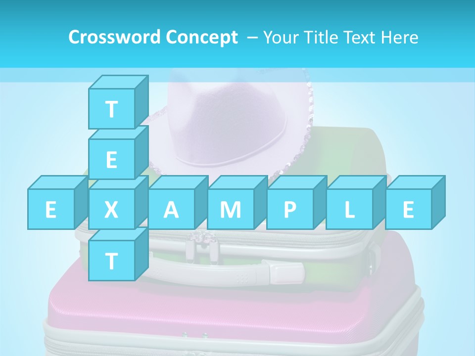 Blank Briefcase Handle PowerPoint Template