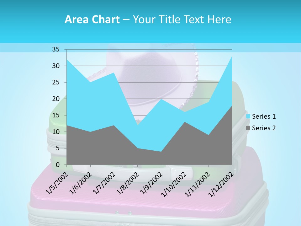 Blank Briefcase Handle PowerPoint Template