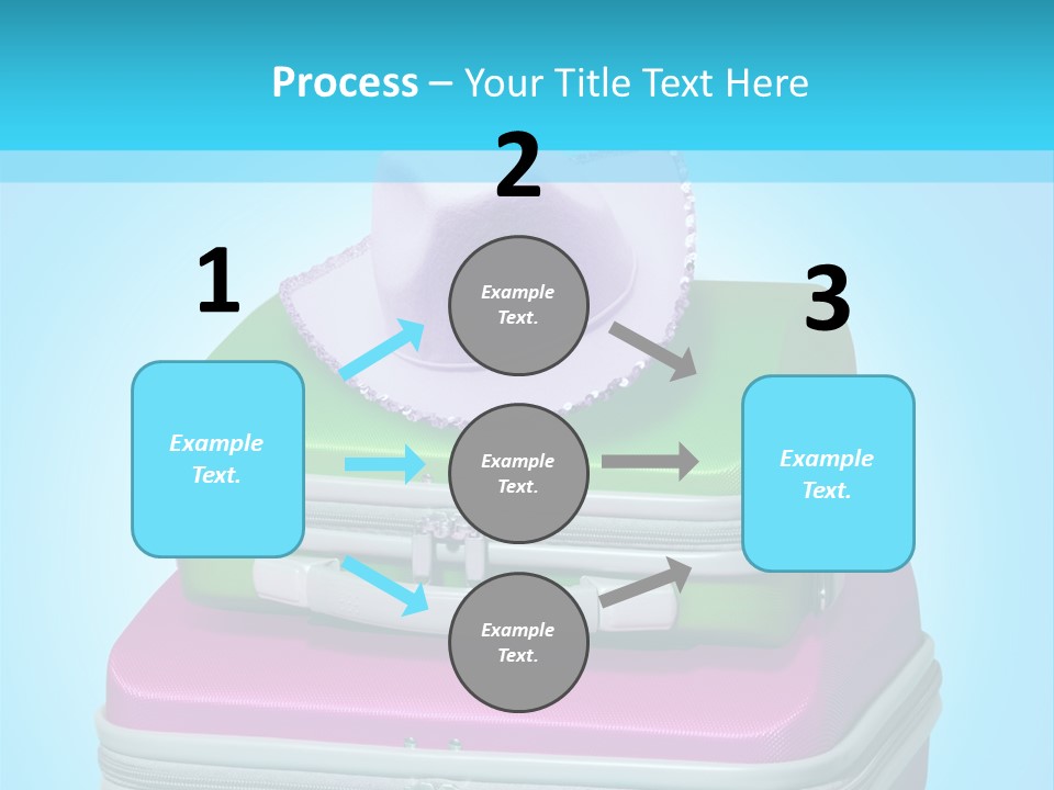 Blank Briefcase Handle PowerPoint Template