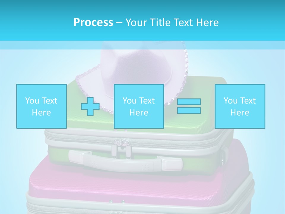 Blank Briefcase Handle PowerPoint Template