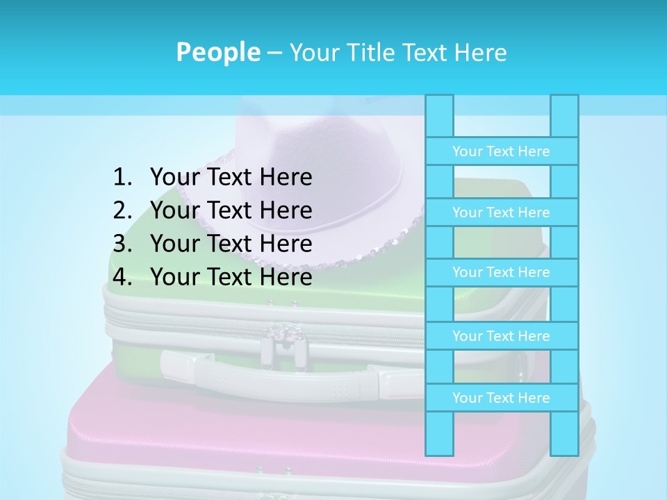 Blank Briefcase Handle PowerPoint Template