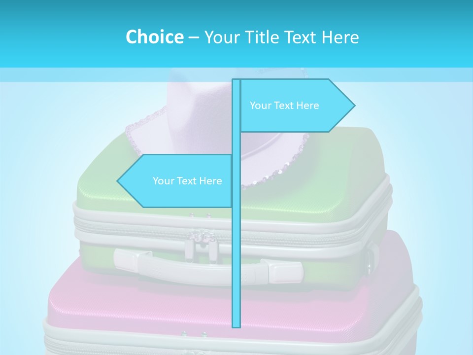 Blank Briefcase Handle PowerPoint Template