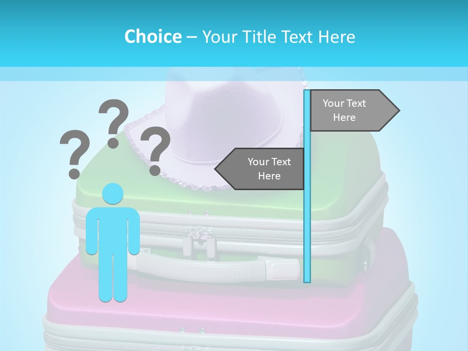 Blank Briefcase Handle PowerPoint Template
