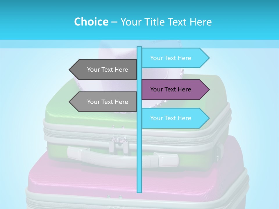 Blank Briefcase Handle PowerPoint Template