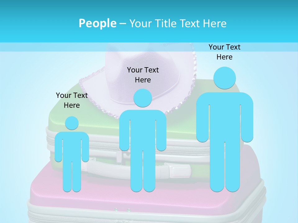 Blank Briefcase Handle PowerPoint Template