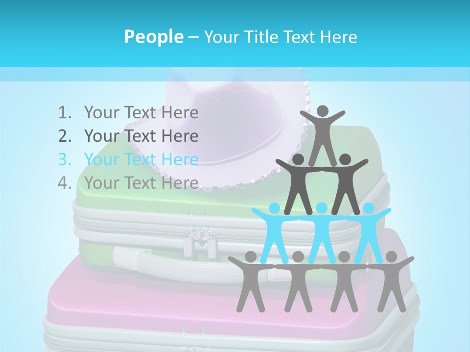 Blank Briefcase Handle PowerPoint Template