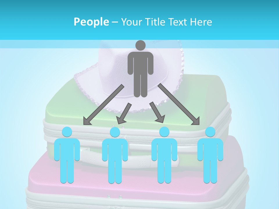 Blank Briefcase Handle PowerPoint Template