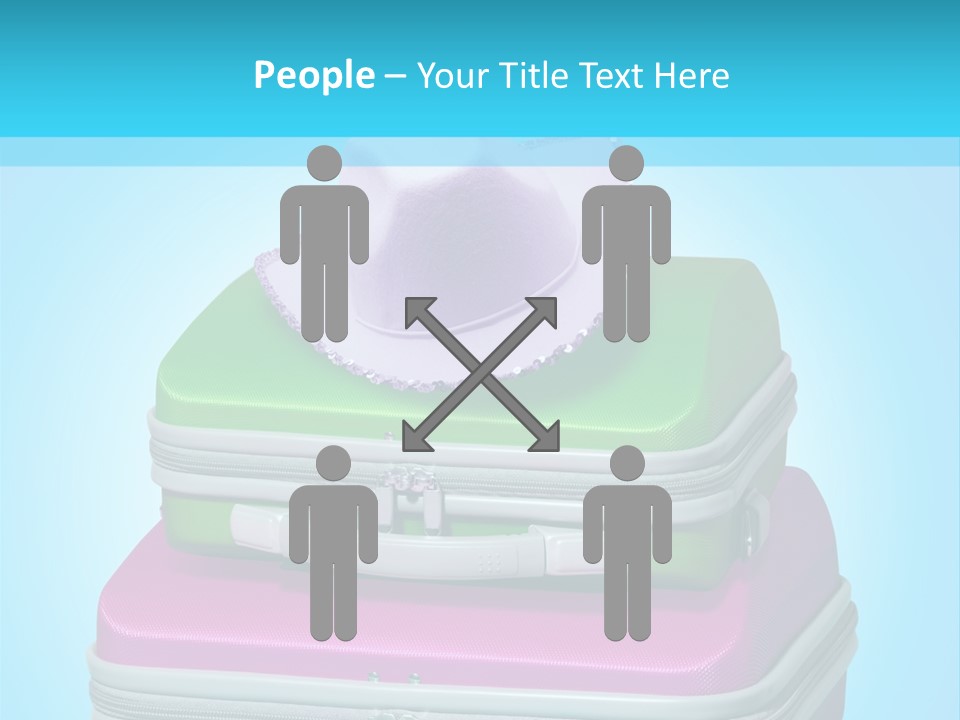 Blank Briefcase Handle PowerPoint Template