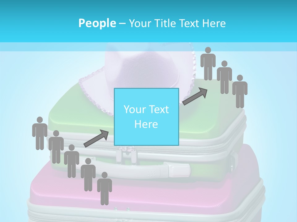 Blank Briefcase Handle PowerPoint Template