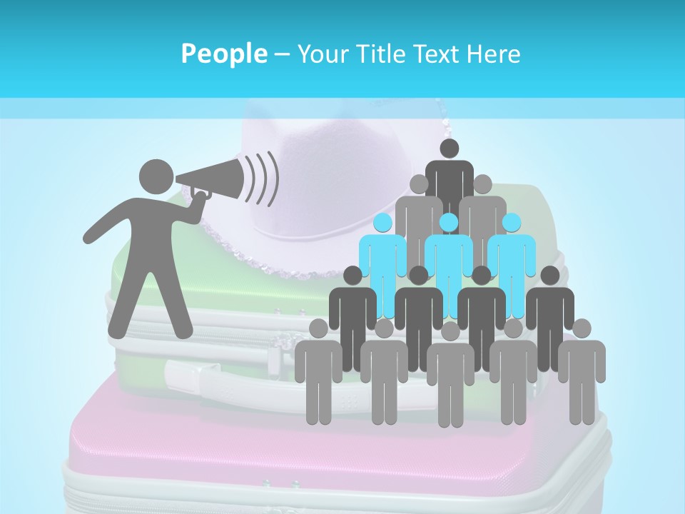 Blank Briefcase Handle PowerPoint Template