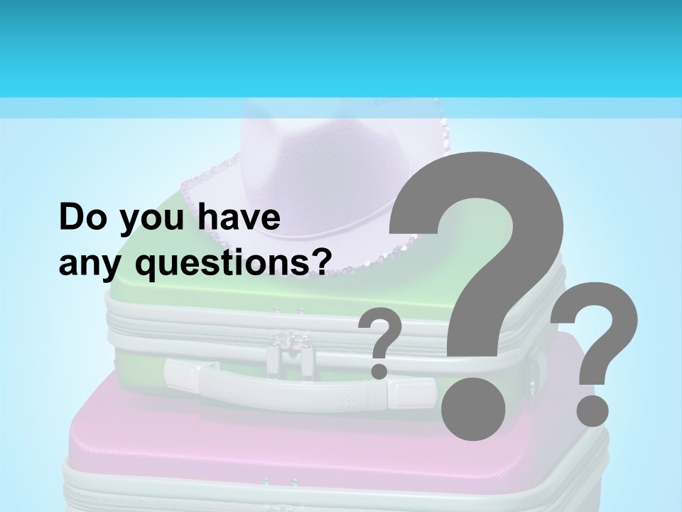 Blank Briefcase Handle PowerPoint Template