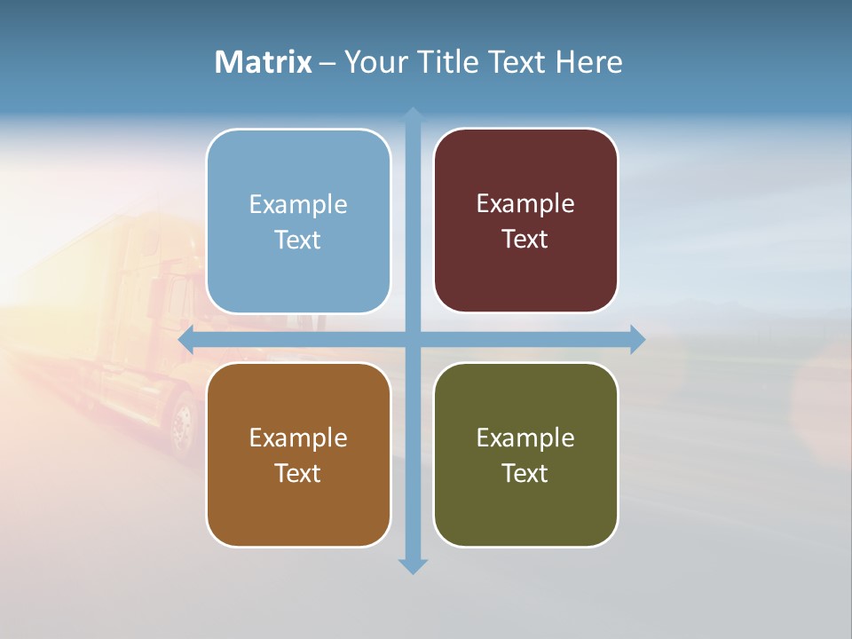 Diesel Sky Shipping PowerPoint Template