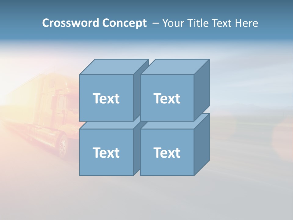 Diesel Sky Shipping PowerPoint Template