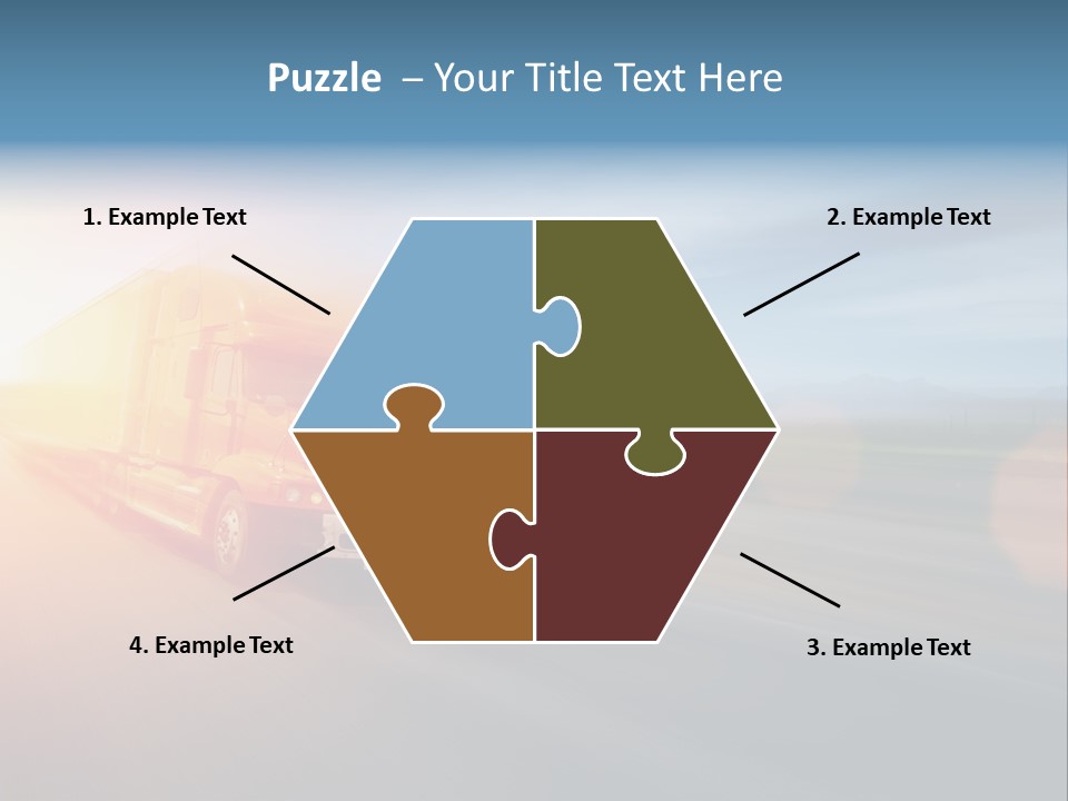 Diesel Sky Shipping PowerPoint Template