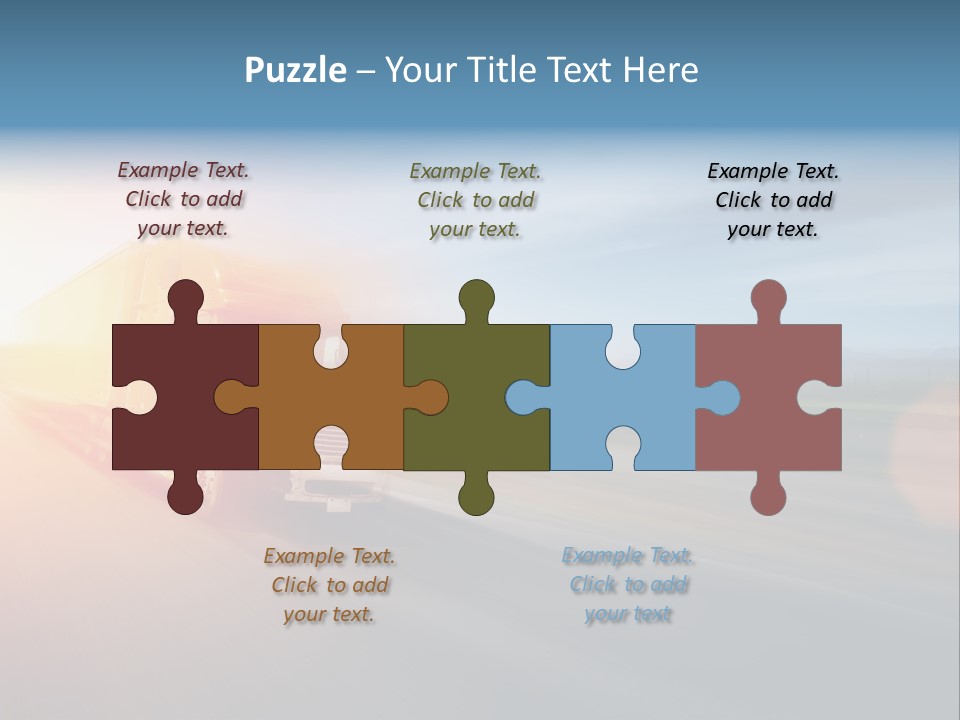 Diesel Sky Shipping PowerPoint Template