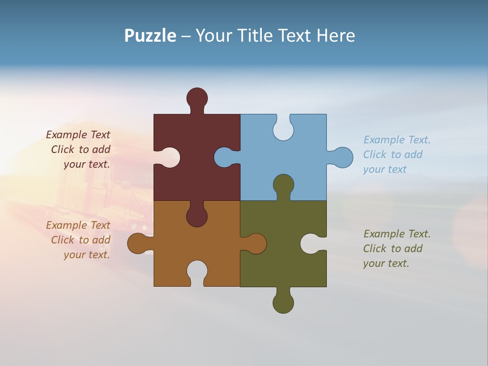 Diesel Sky Shipping PowerPoint Template