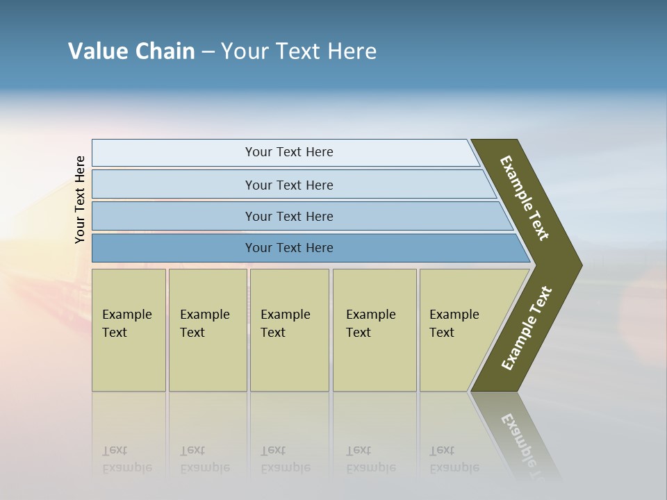 Diesel Sky Shipping PowerPoint Template