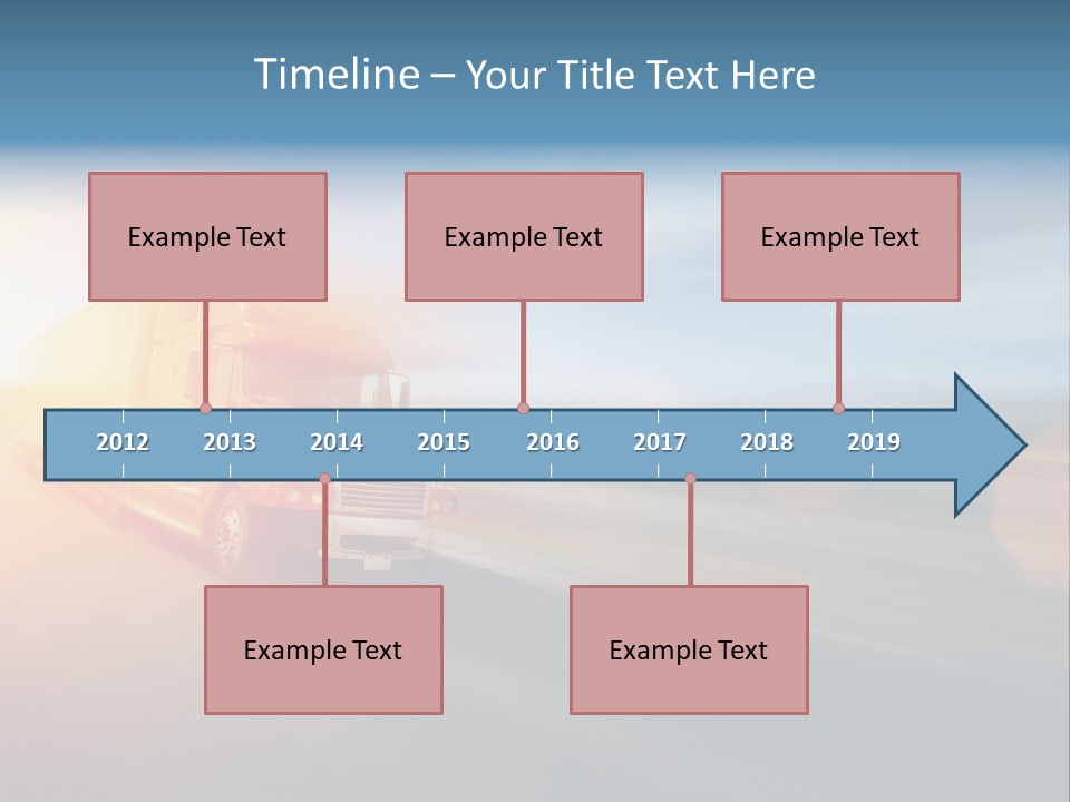 Diesel Sky Shipping PowerPoint Template