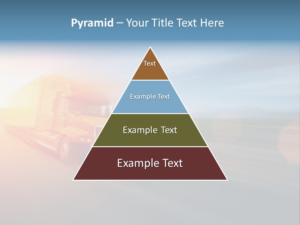 Diesel Sky Shipping PowerPoint Template