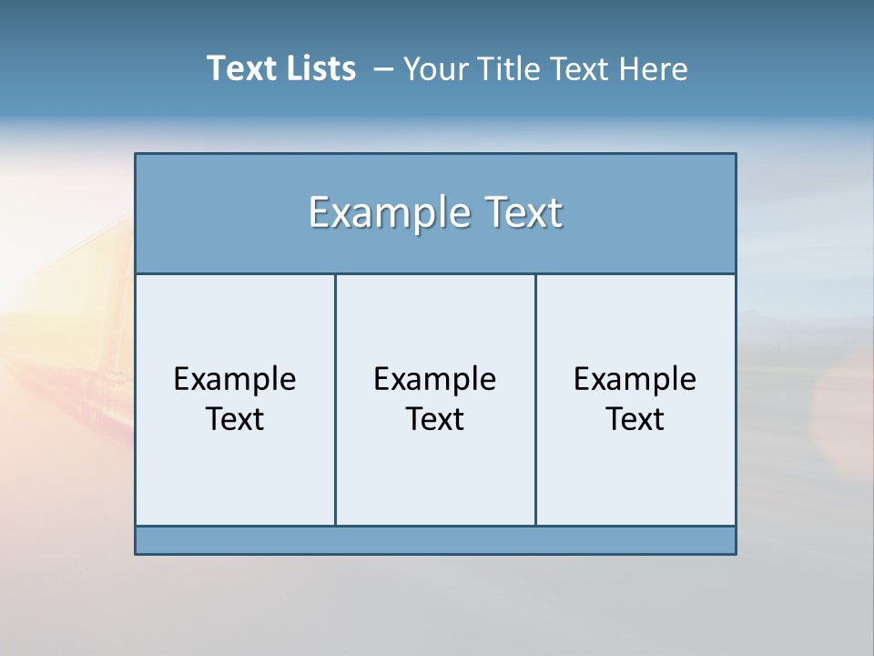 Diesel Sky Shipping PowerPoint Template
