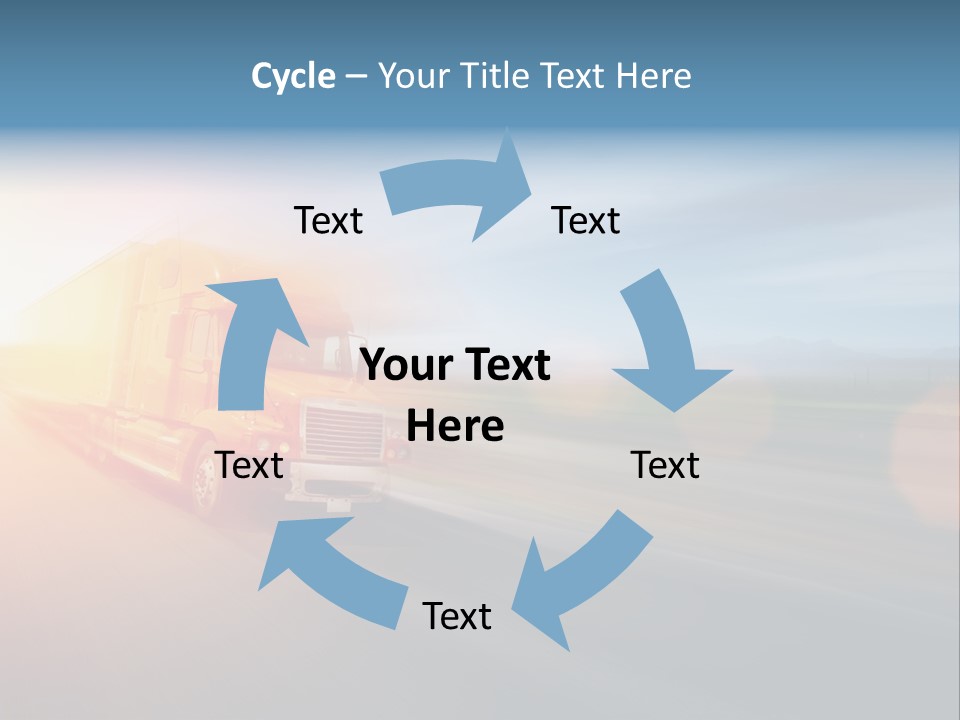 Diesel Sky Shipping PowerPoint Template