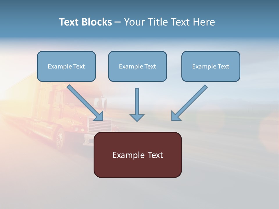 Diesel Sky Shipping PowerPoint Template