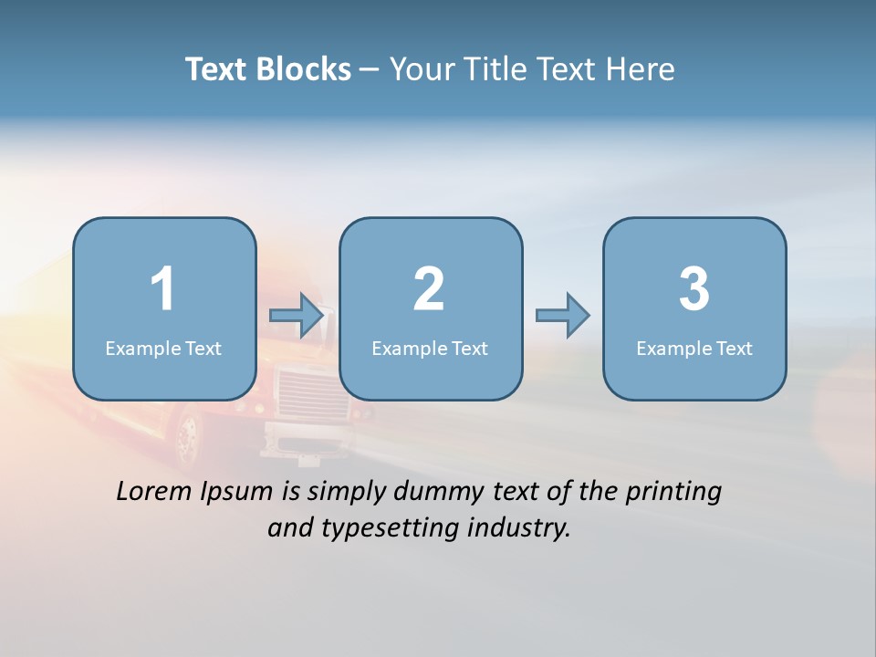 Diesel Sky Shipping PowerPoint Template