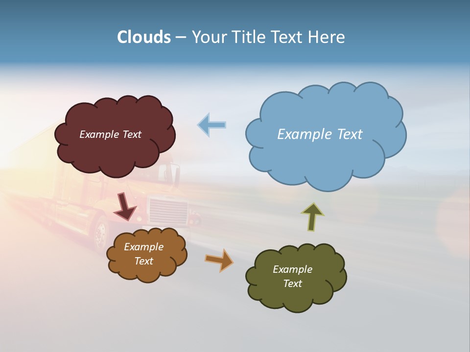 Diesel Sky Shipping PowerPoint Template