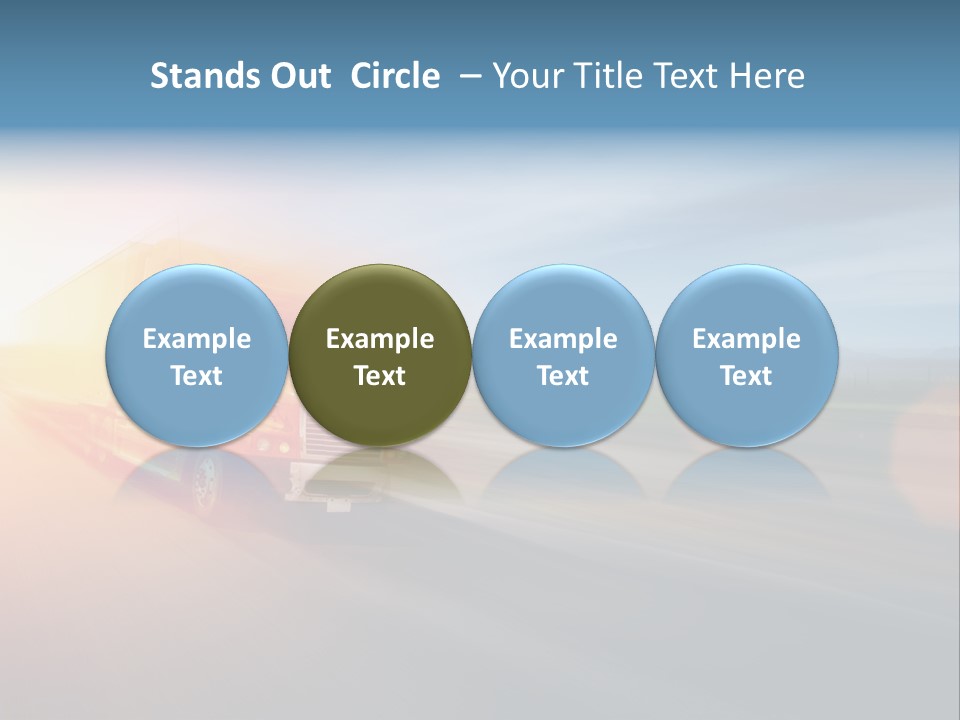 Diesel Sky Shipping PowerPoint Template