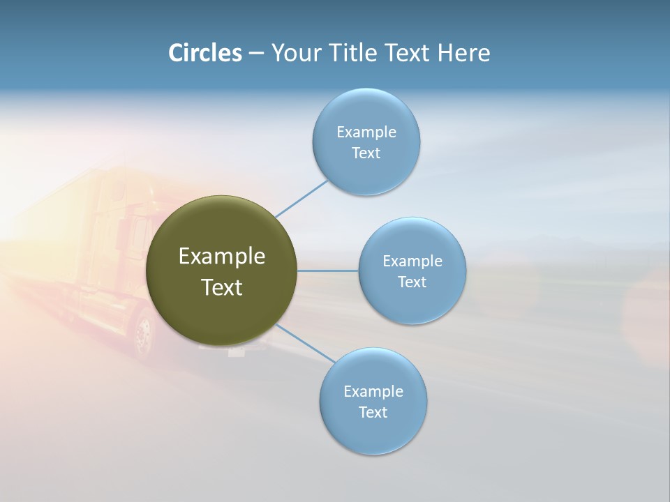 Diesel Sky Shipping PowerPoint Template