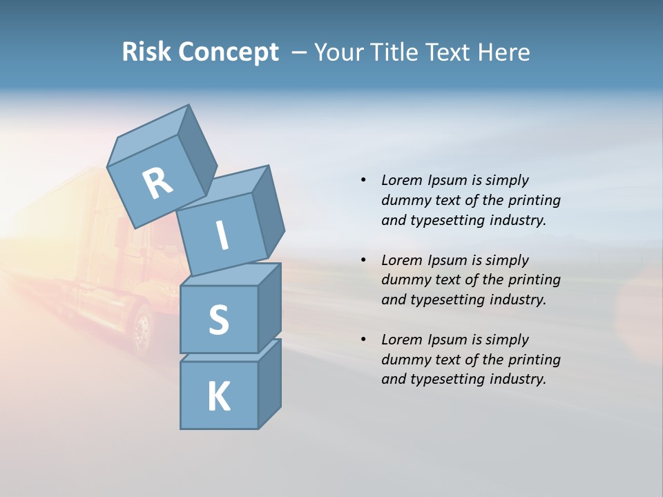 Diesel Sky Shipping PowerPoint Template