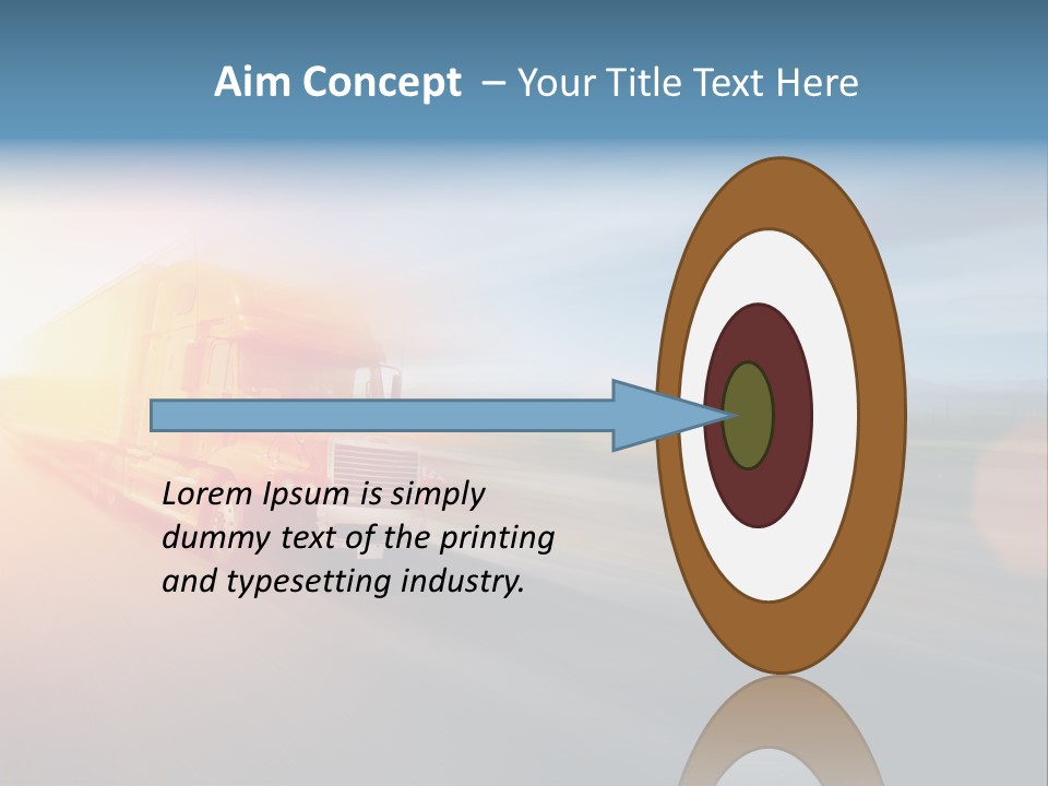 Diesel Sky Shipping PowerPoint Template