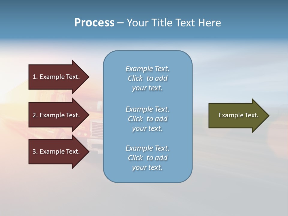 Diesel Sky Shipping PowerPoint Template