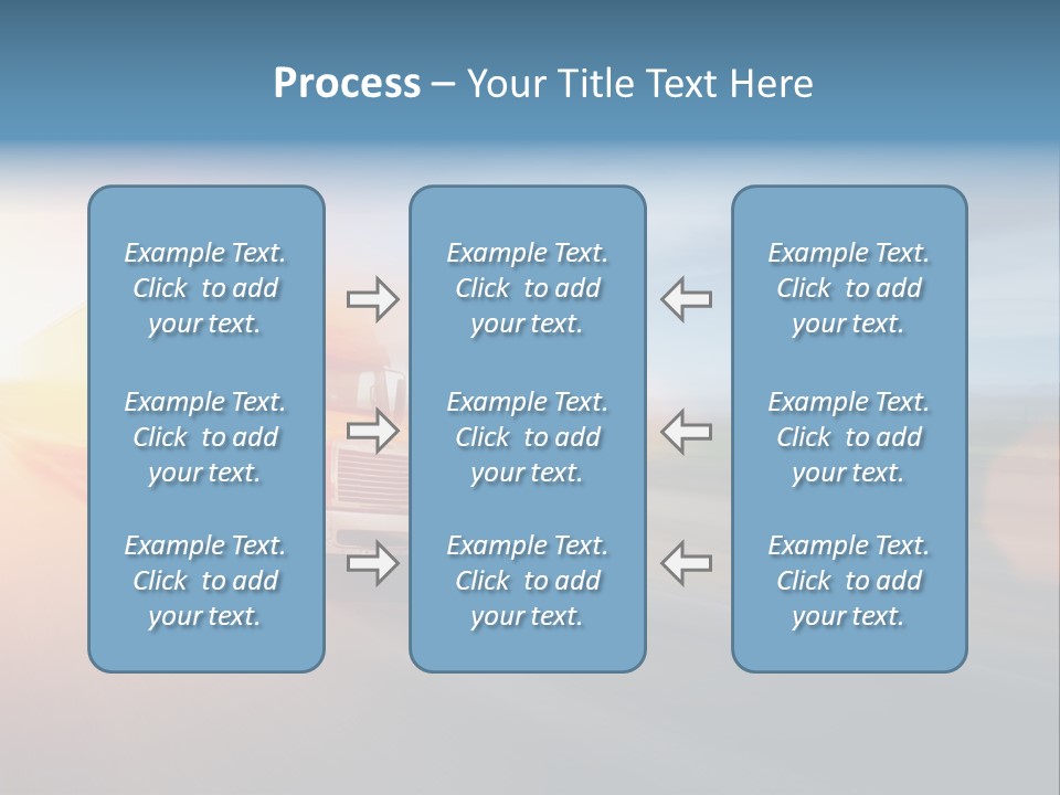Diesel Sky Shipping PowerPoint Template